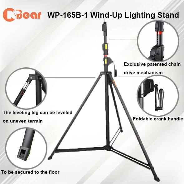 Wind-Up Lighting Stand