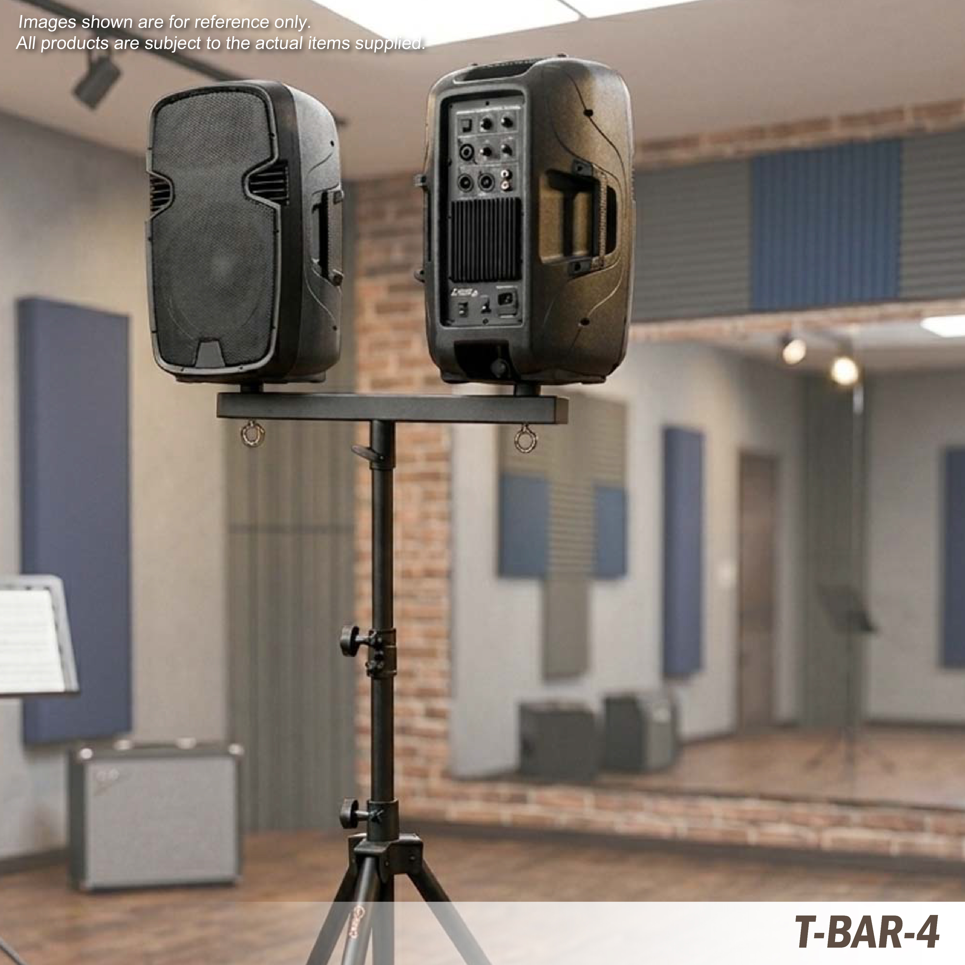 Barra en T de 4 pulgadas para soporte de altavoz