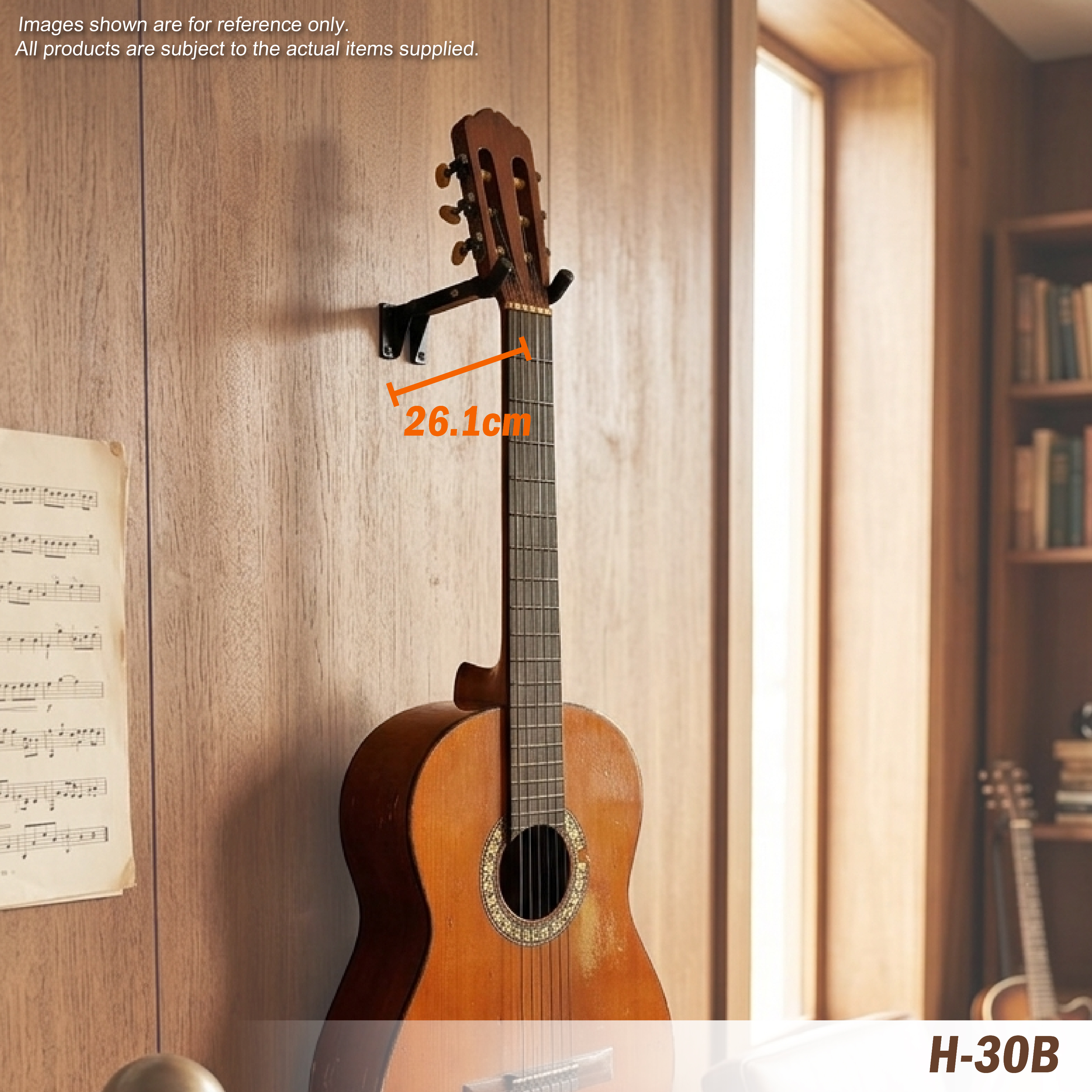 H-30B Wall String Swing Guitar Hanger