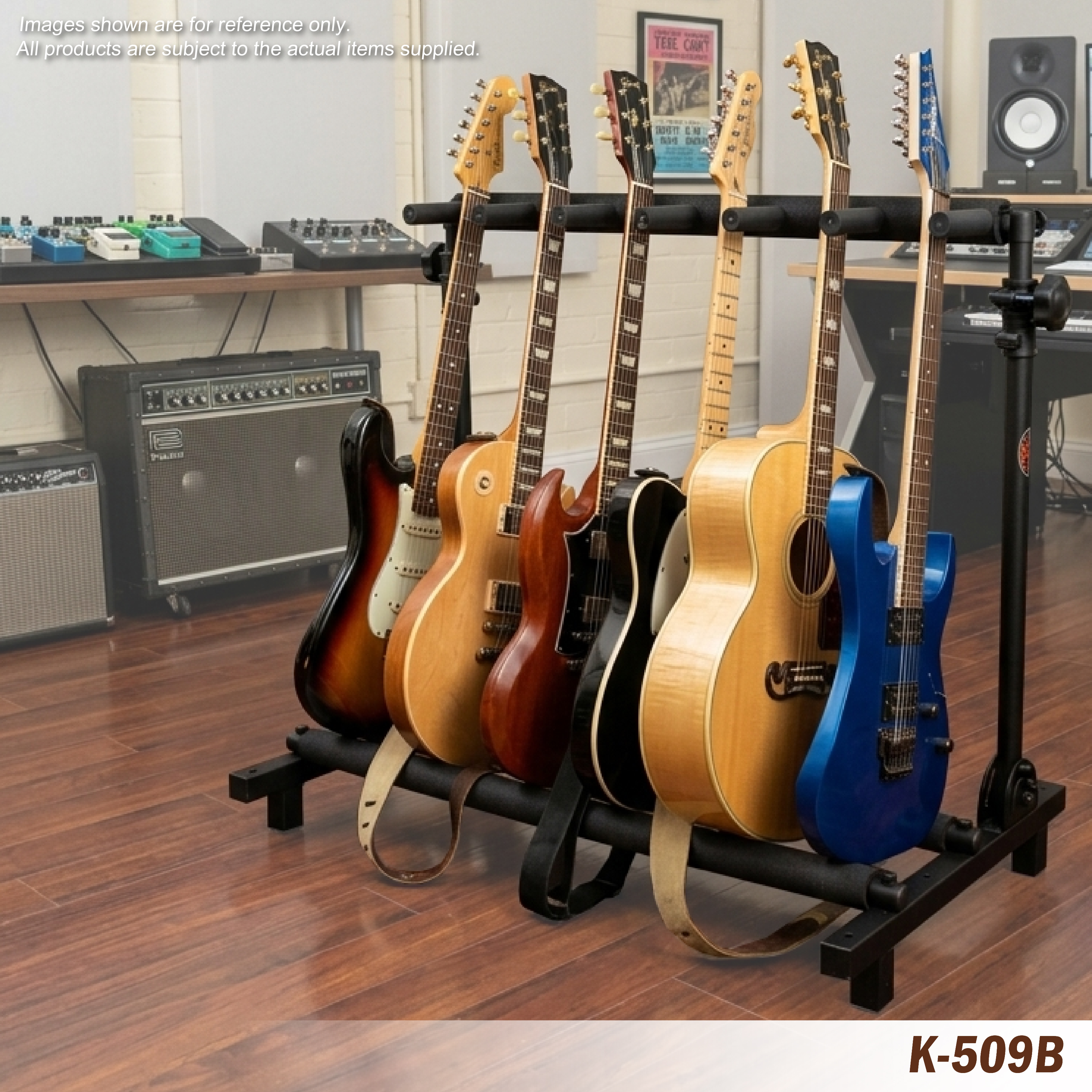 Soporte de guitarra k-509b para instalar 6 guitarras