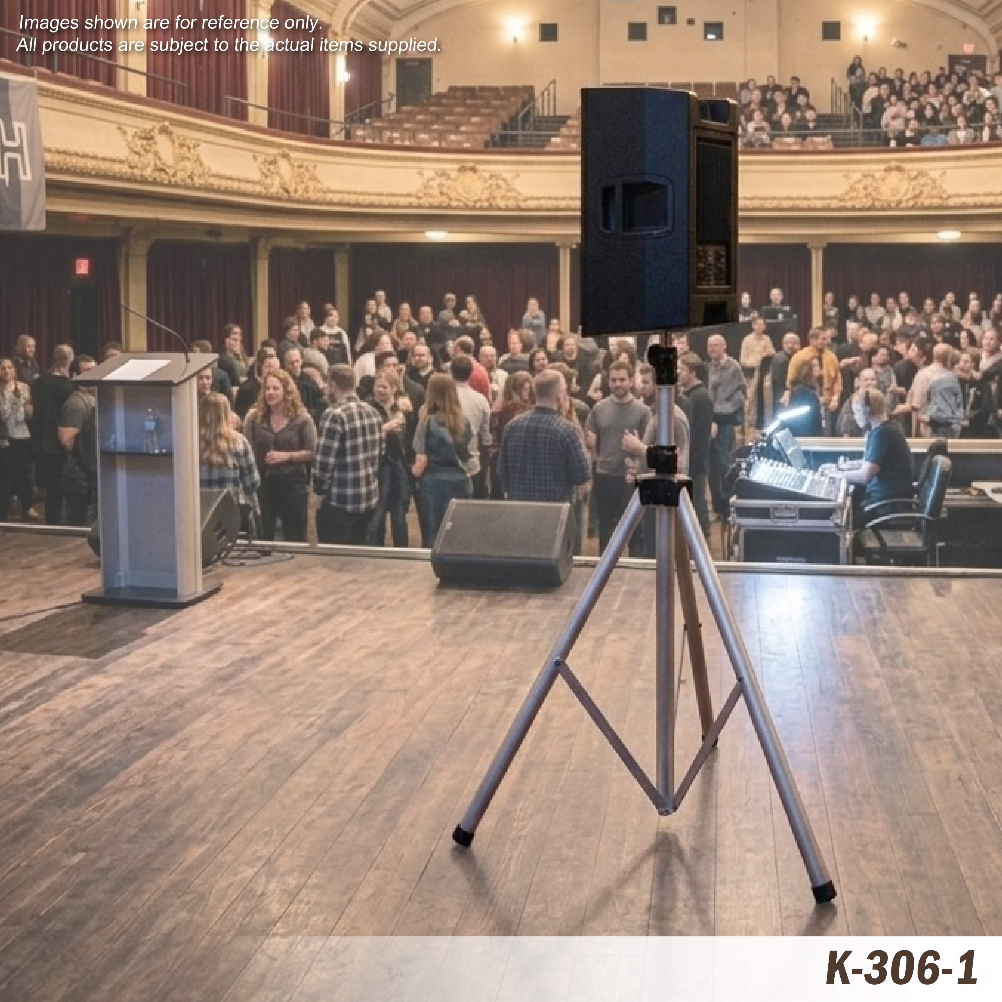 K-306-1 Alum Speaker Stand