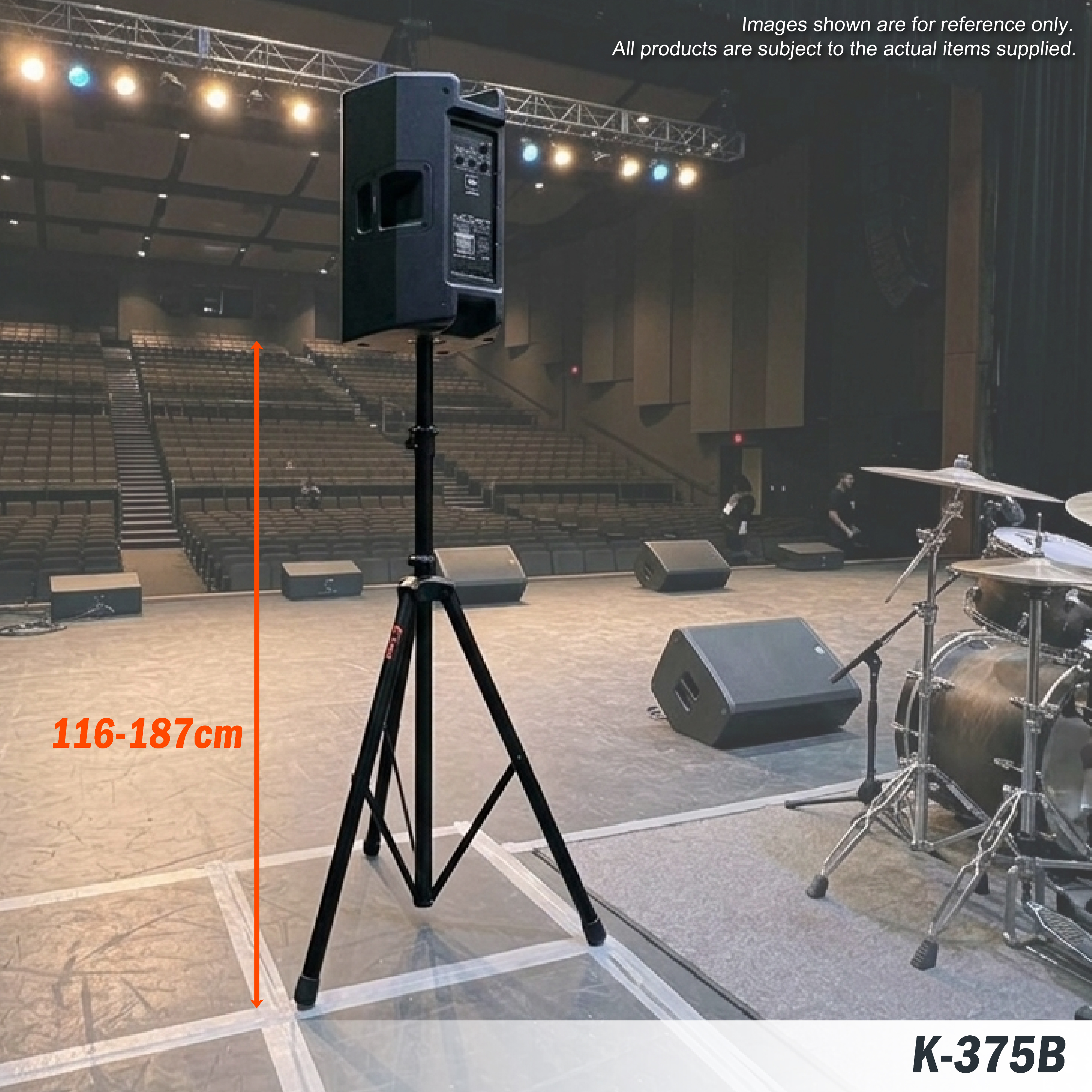 Soporte de altavoz con trípode ligero K-375B