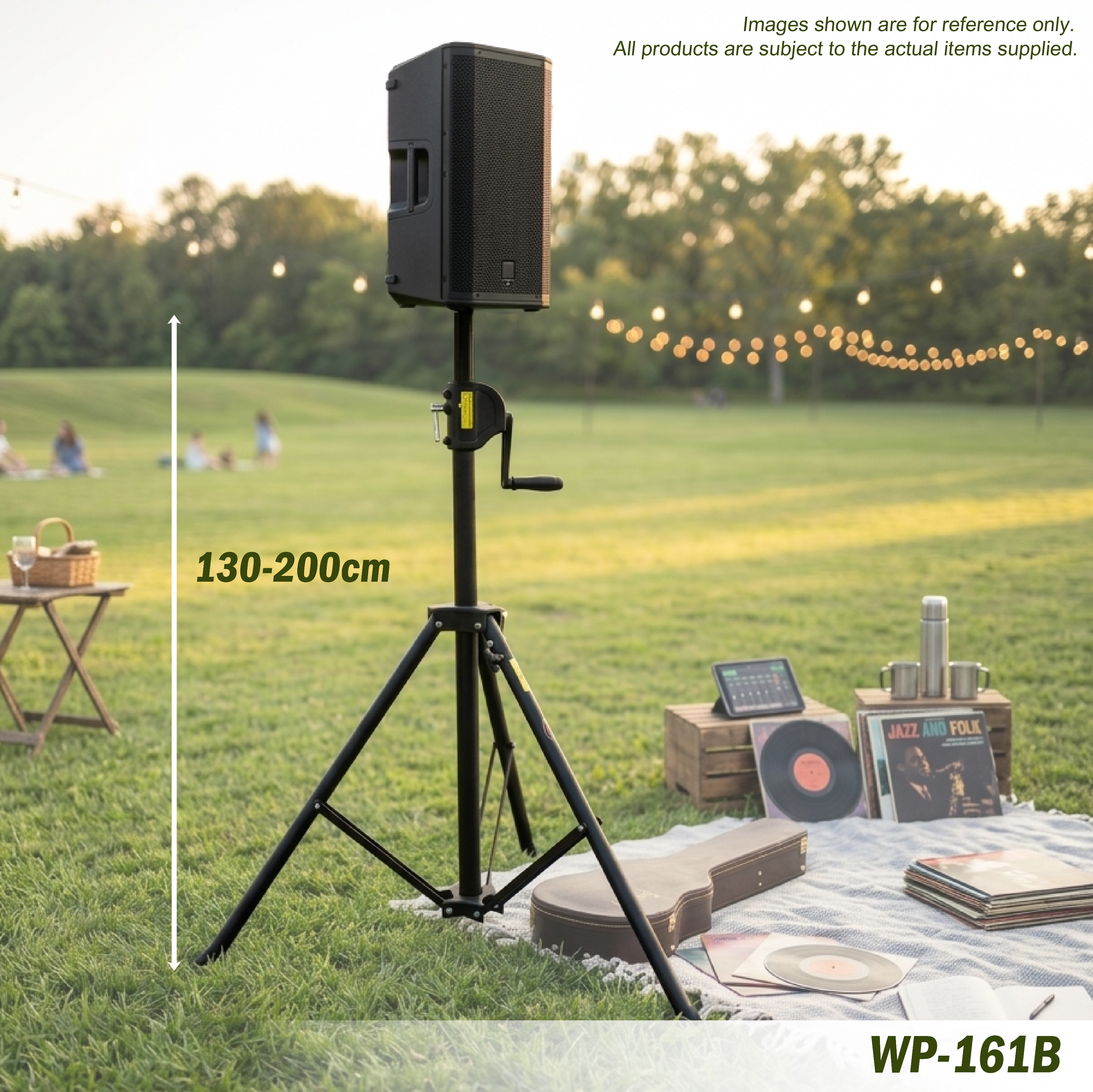 WP-161B Hand Crank Speaker Stand