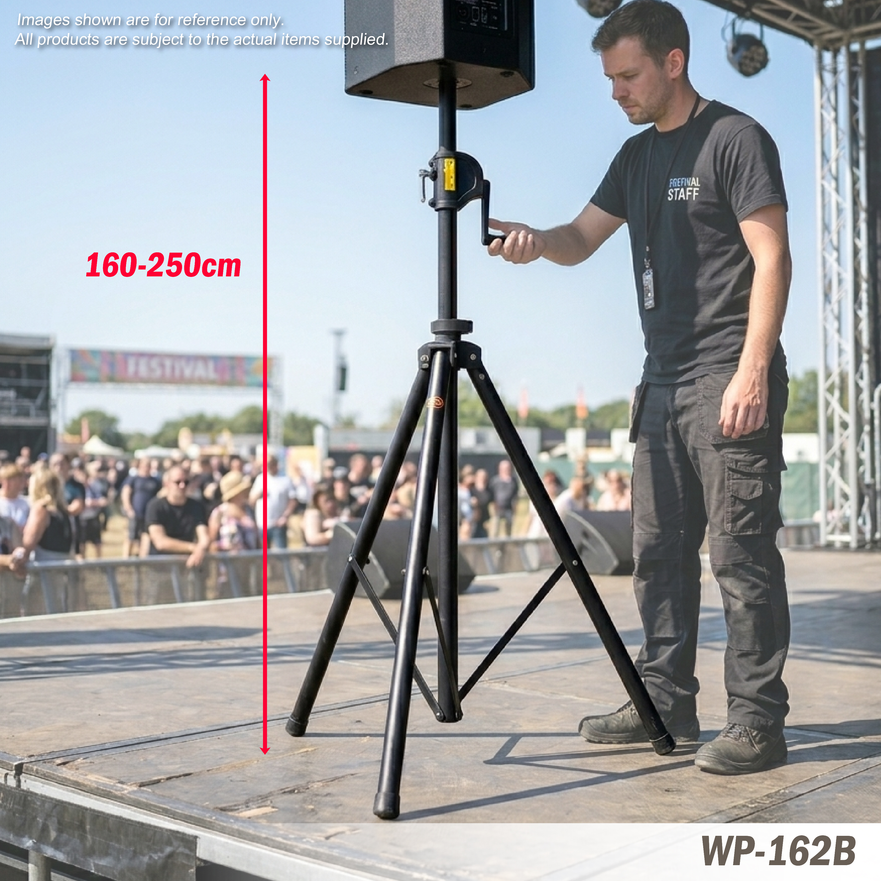 WP-162B Hand Crank Speaker Stand