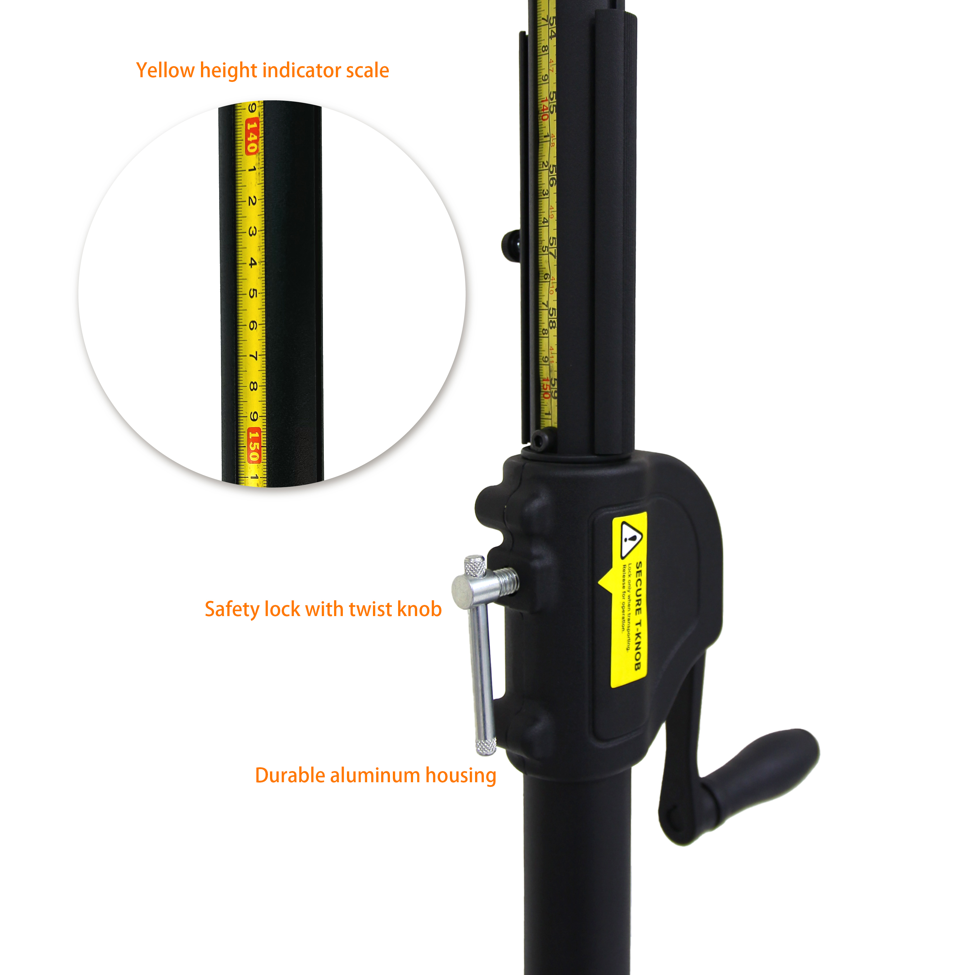 WP-164B-2 Hand Crank Speaker Stand