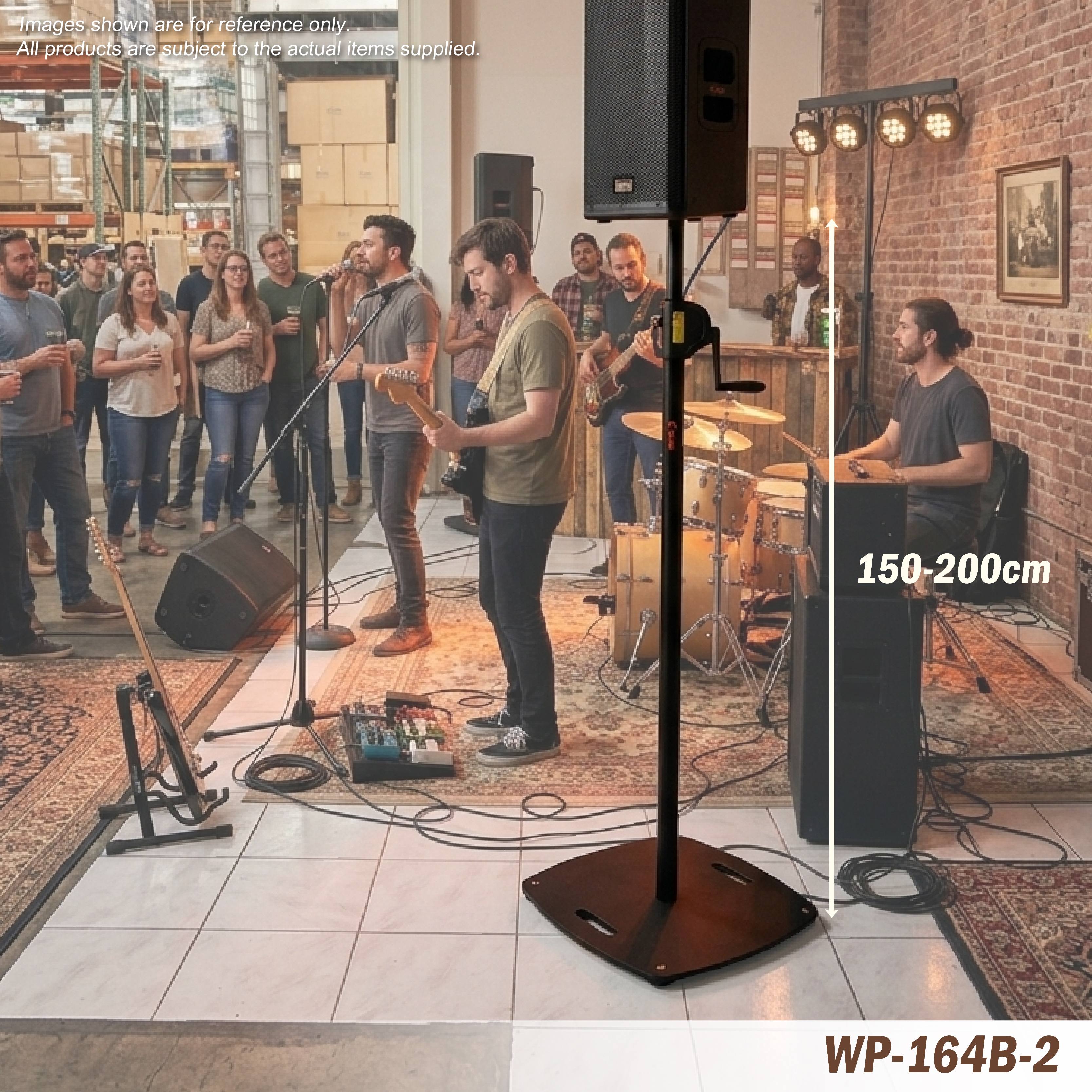 WP-164B-2 Hand Crank Speaker Stand