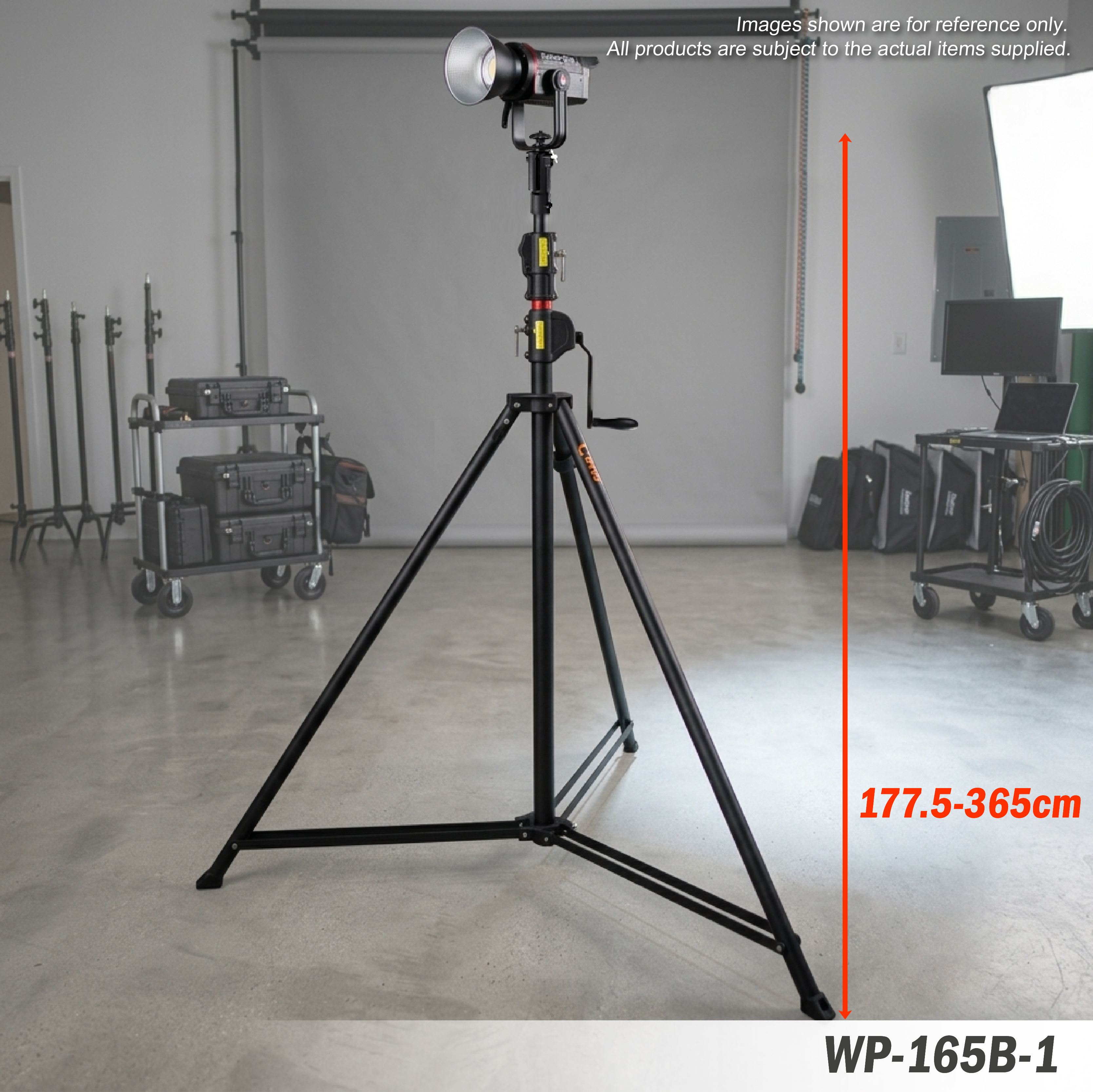 wp-165b-1 soporte de iluminación a cuerda (pata ajustable para superficies irregulares)