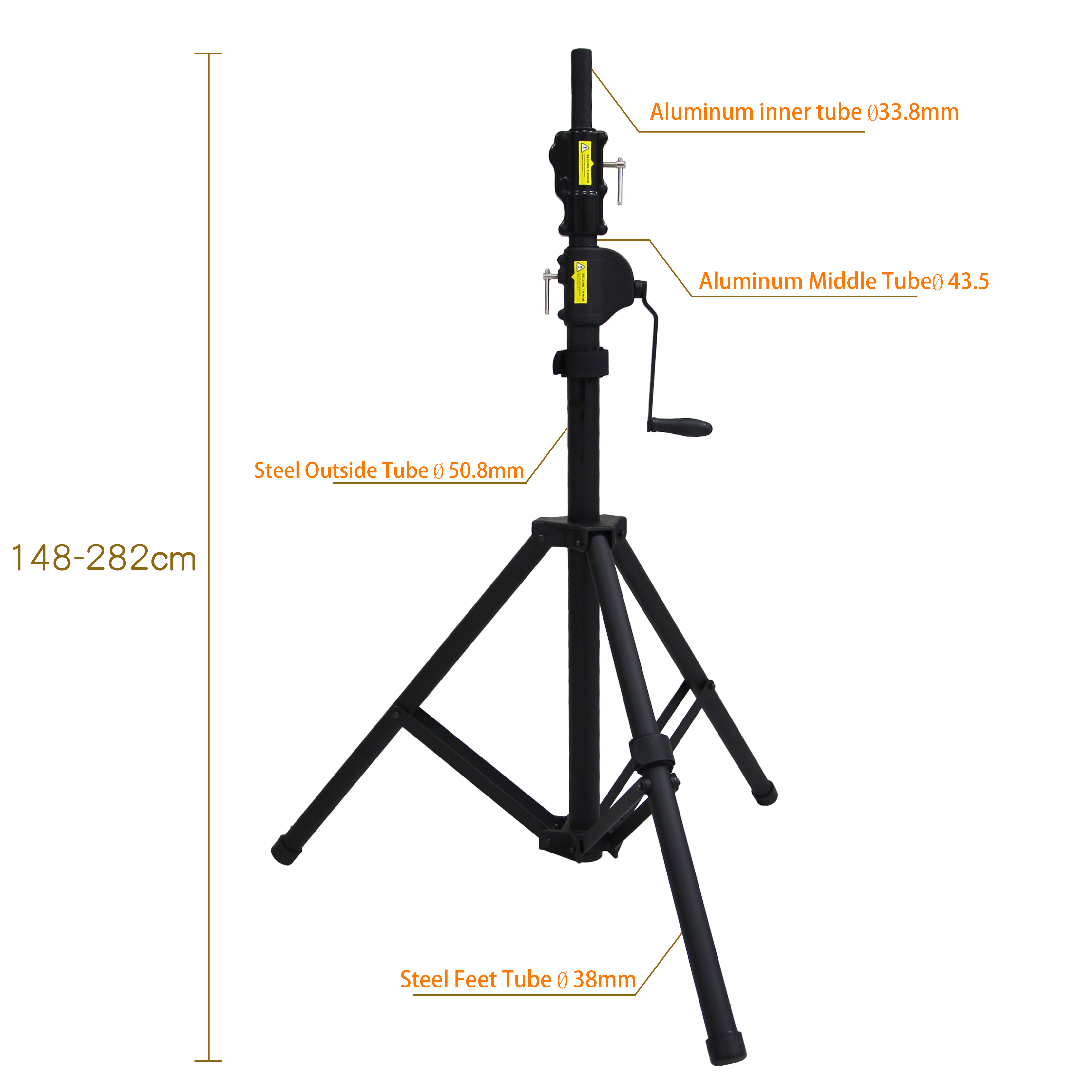 WP-166B Hand Crank Speaker Stand