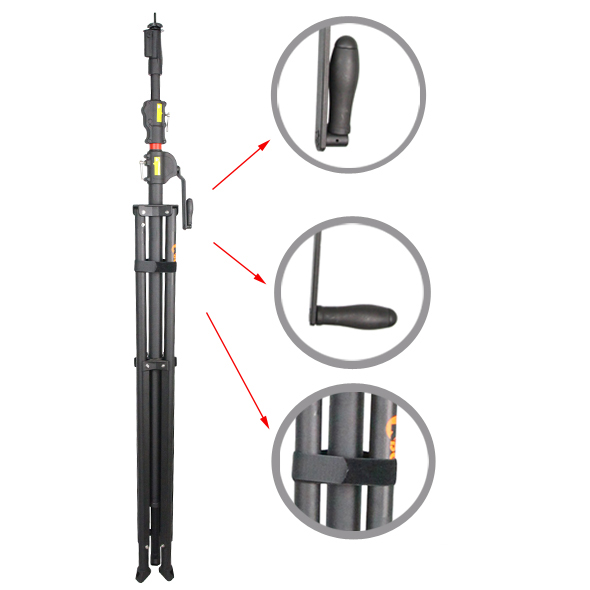 WP-165B Wind-Up Lighting Stand