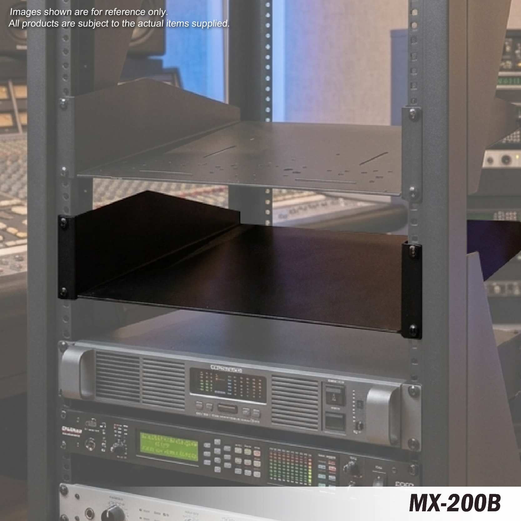 mx-200b 2u mixer rack panels