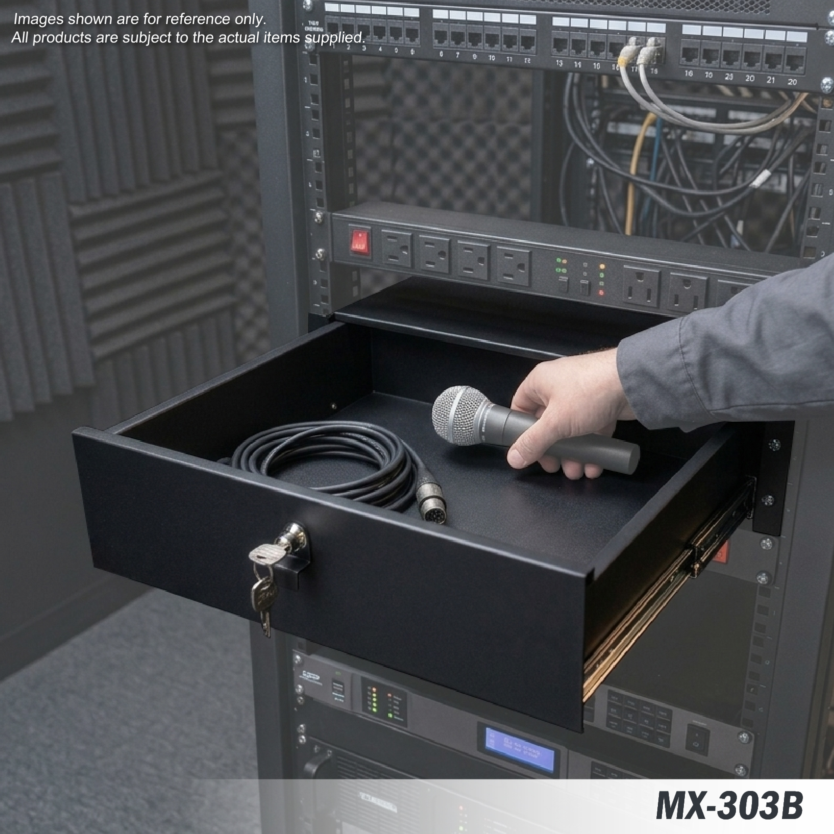 MX-303B 3U Mixer Rack Drawer