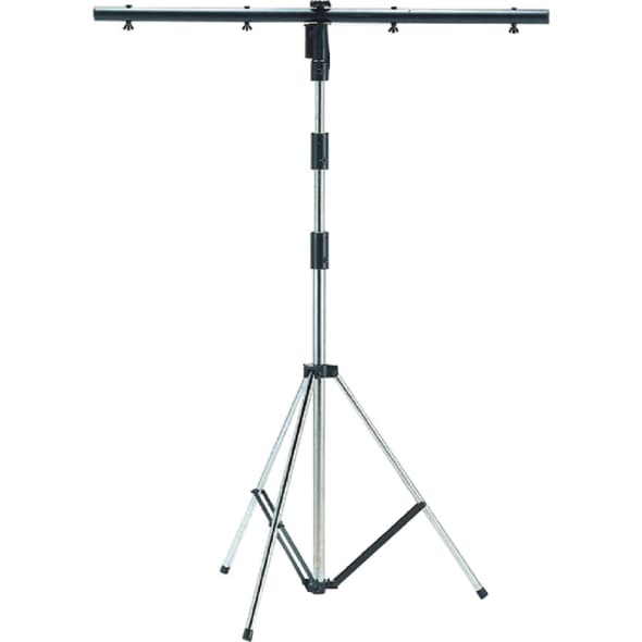 K-367 Silver Metal Lighting Stand with T-bar