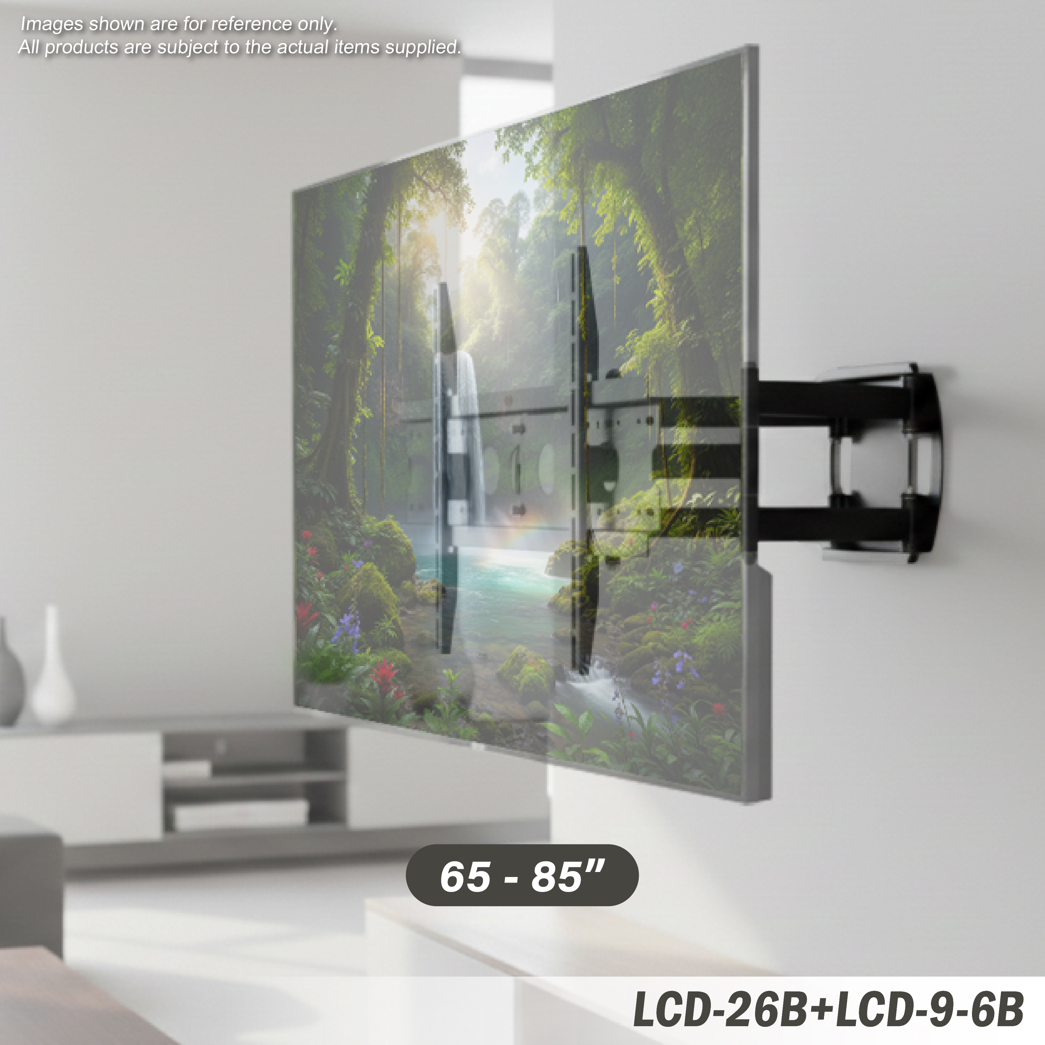 Soporte de pared para TV de doble brazo lcd-26b+lcd-9-6b