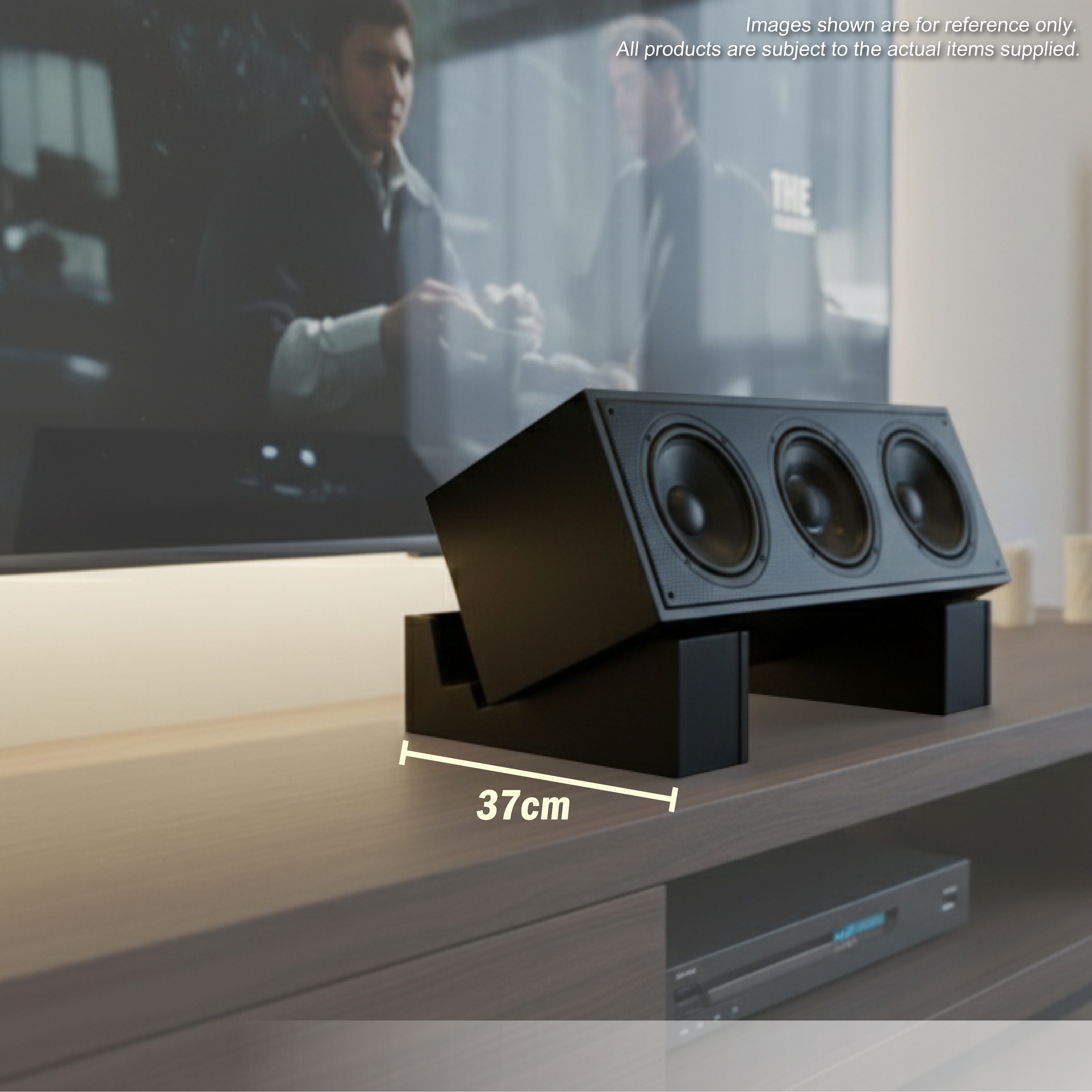 Soporte de altavoz central de suelo en ángulo - pequeño