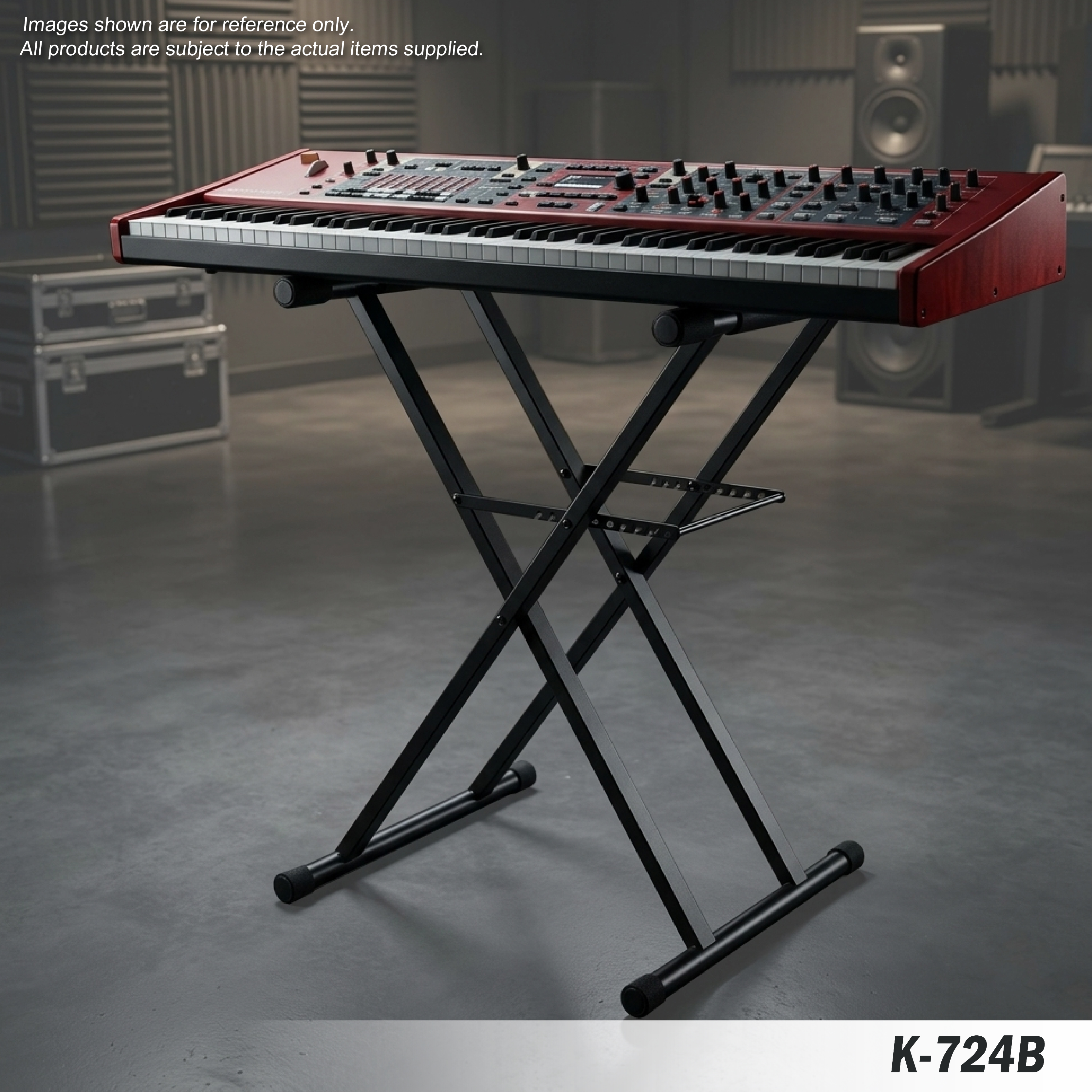 K-724B Double-braced Keyboard Stand